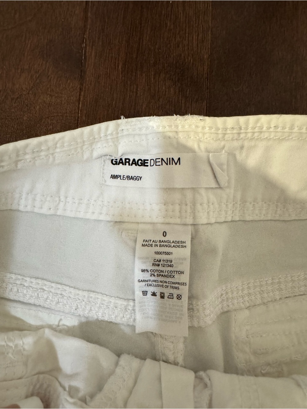 Low Rise White Cargo Pants - Picture 4 of 8